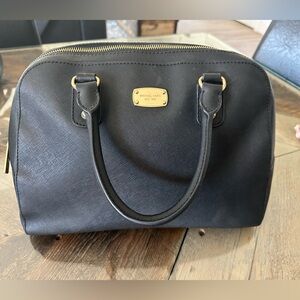 Michael kors handbag purse black with gold